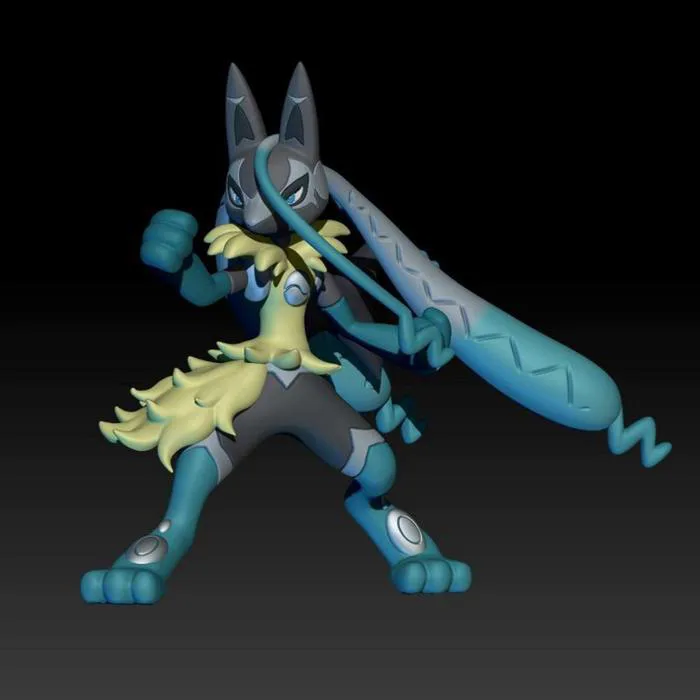 Mô hình Pokemon thủ công in 3d: Mega Lucario Z