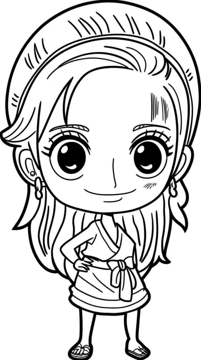 Bộ sưu tập tranh tô màu Luffy Chibi cực ngầu và đáng yêu cho bé