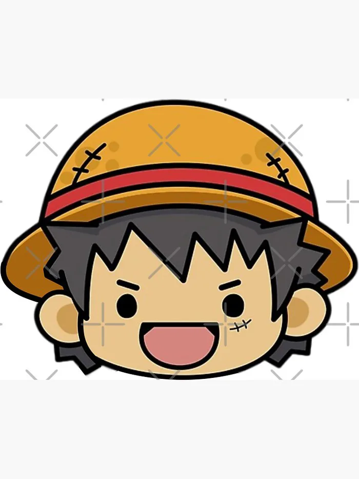 Luffy chibi One Piece (post time-skip outfit) Head
