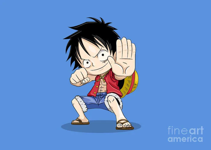 Luffy Chibi Digital Art by John Gerald Tubale - Fine Art America