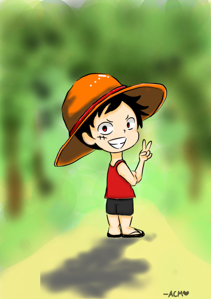 Luffy Chibi Fan art :) Einjeru - Illustrations ART street