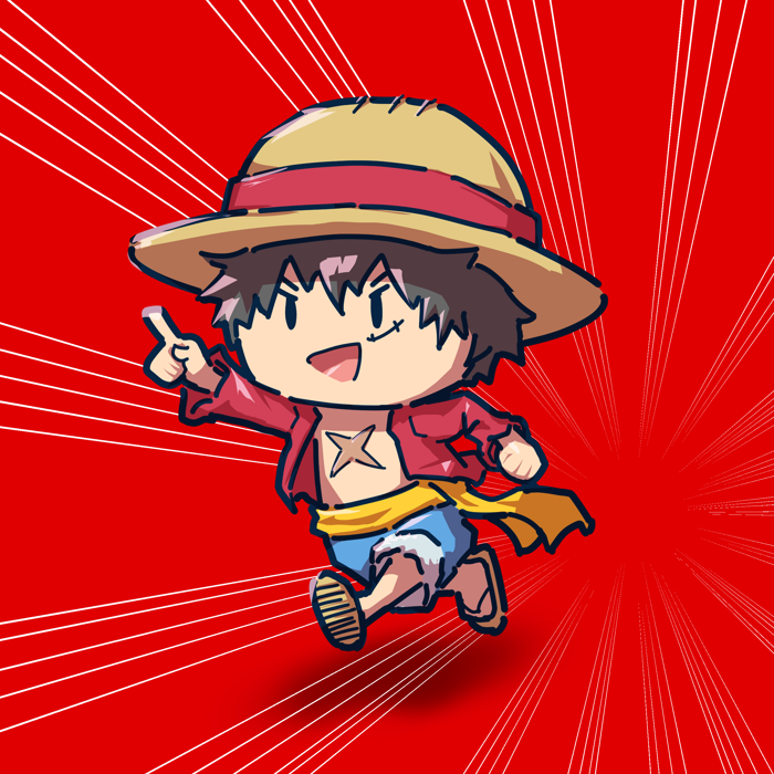 Mình vẽ Luffy để tập tỉ lệ Chibi nè! Trông có ổn không mọi người? : r/OnePiece