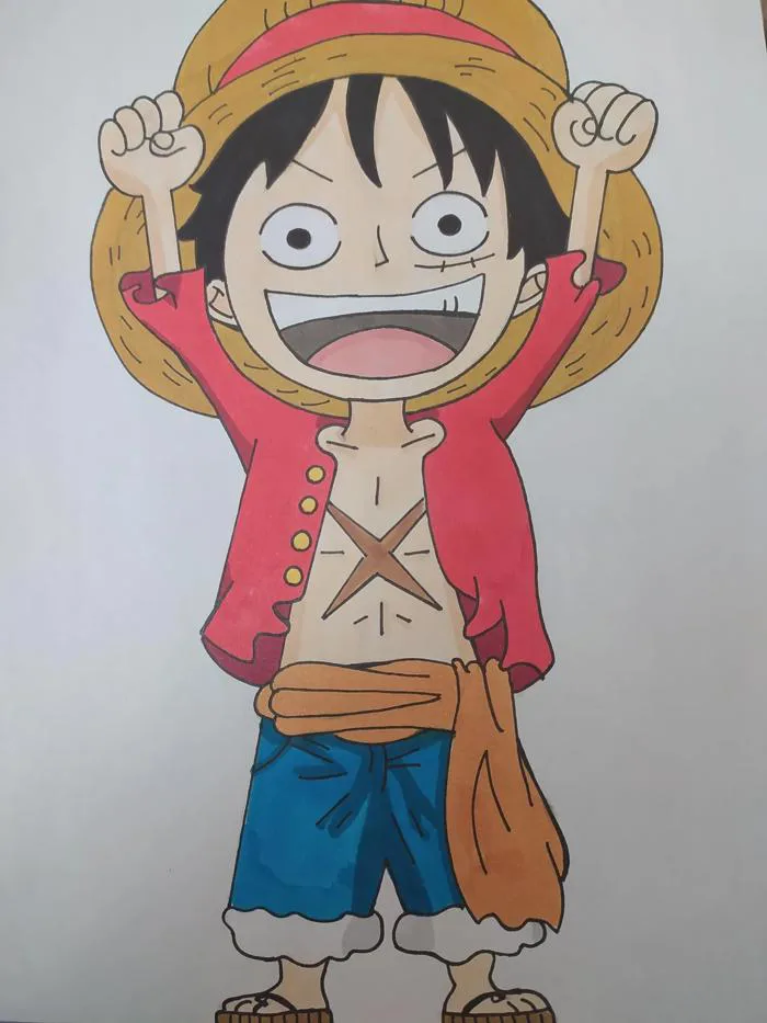Tui vẽ Chibi Luffy đó. Mong là bạn thích nha! : r/OnePiece