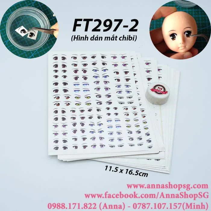 MIẾNG DÁN MẮT CHIBI | annashopsg