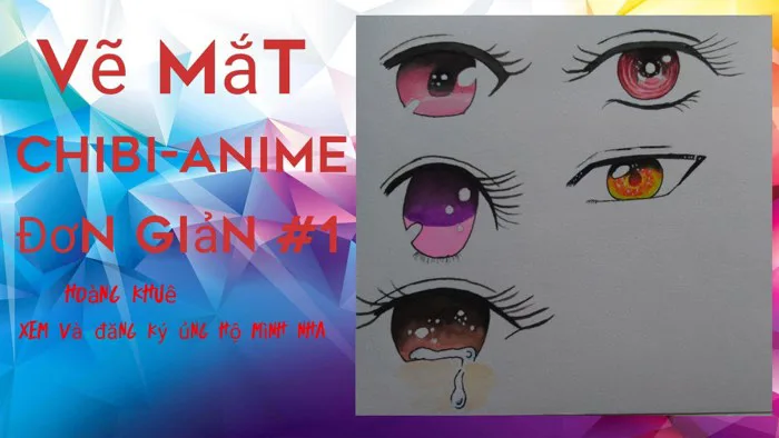 Vẽ mắt chibi-anime đơn giản #1