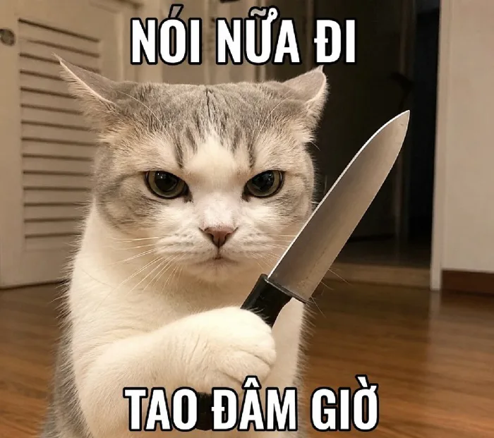 233+ Meme Cầm Dao hài hước đe dọa cực bựa 233+ Meme Cầm Dao hài hước đe dọa cực bựa