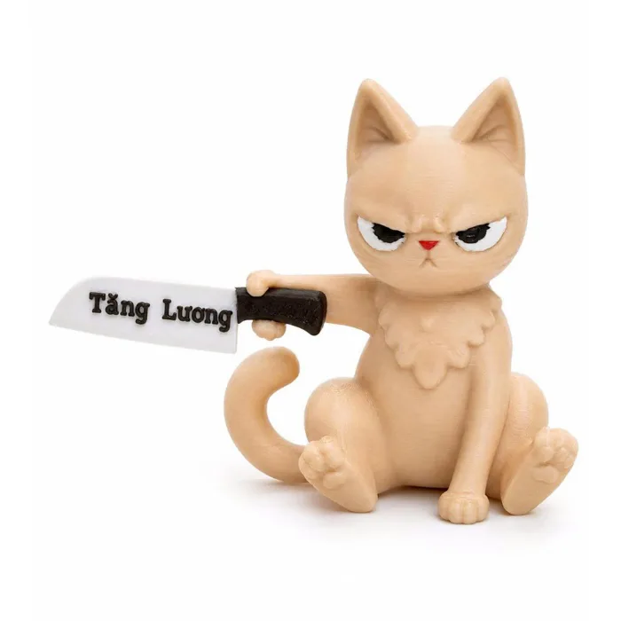 Mô Hình Mèo Meme Cầm Dao In 3D – Mèo Vô Tri Trang Trí Bàn Học, Quà Tặng Hài  Hước TiTi3D | Shopee Việt Nam