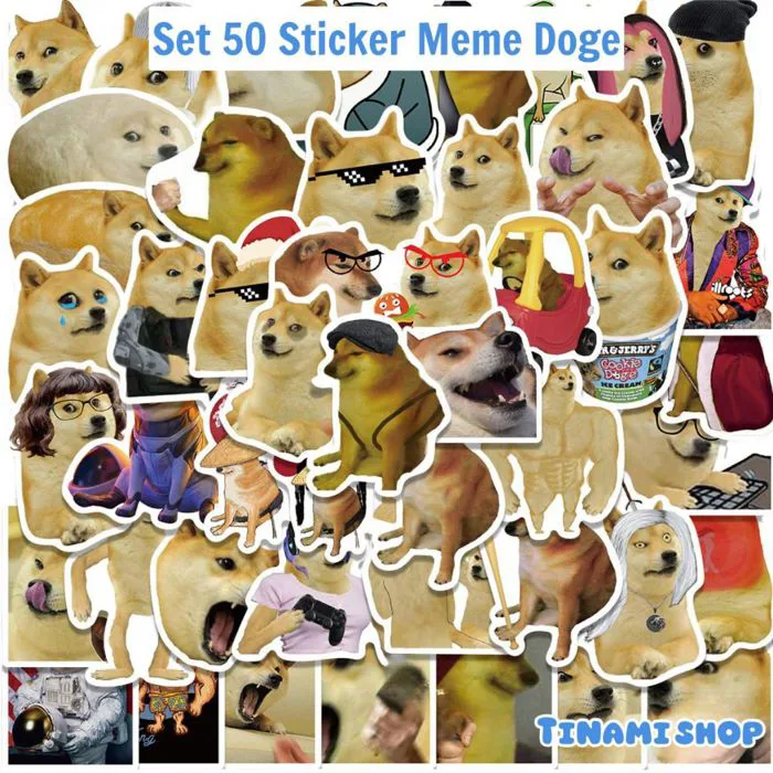 50/100 Sticker meme chó cheems doge hình dán meme vui nhộn hài hước trang  trí đa năng | Shopee Việt Nam