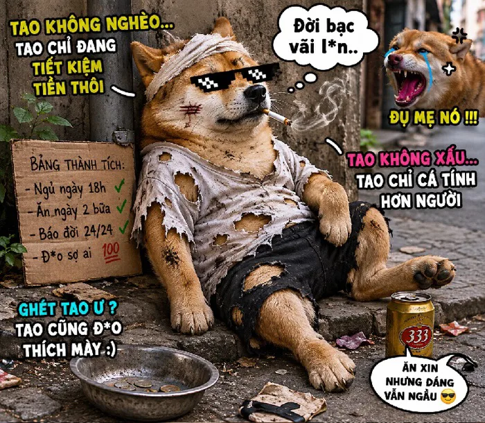 152+ Meme Chó Rách, Chó Cỏ Nghèo nàn bựa thôi rồi