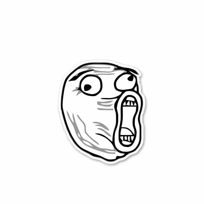 Buy The meme face Sticker Online | Stickers | STICK IT UP Buy The meme face Sticker Online | Stickers | STICK IT UP