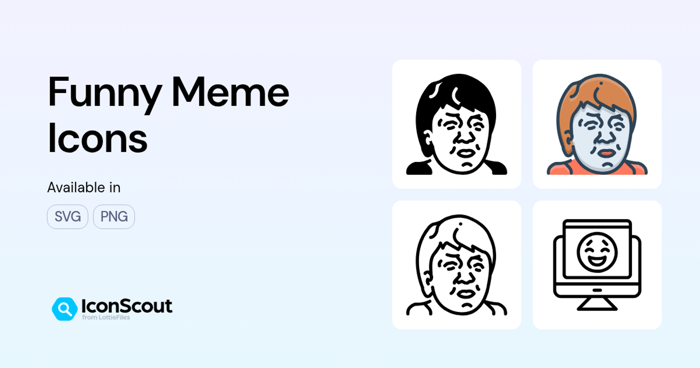 Funny Meme Icons - Free Download in SVG, PNG