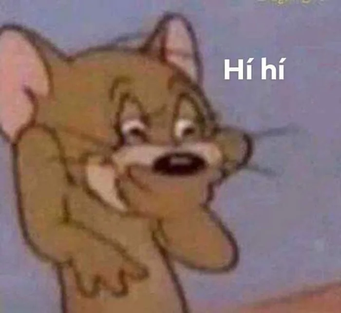 Meme ⚡ Chuột Jerry bụm miệng cười khả ố