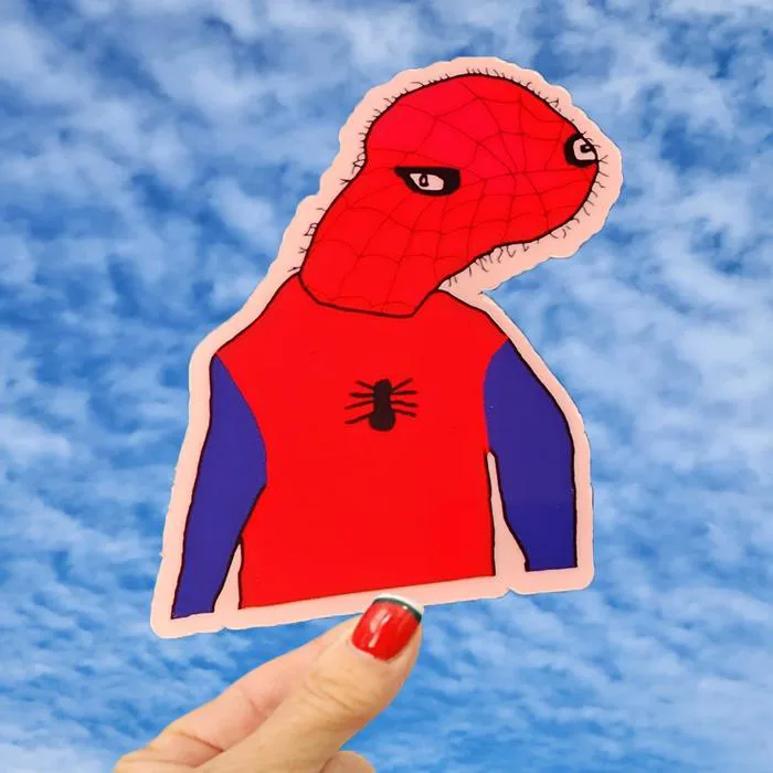 Spiderman Derp Meme Sticker, Spooderman Sticker, Spider Derp Sticker, Spider Man Derp Sticker, Funny Meme Sticker - Etsy