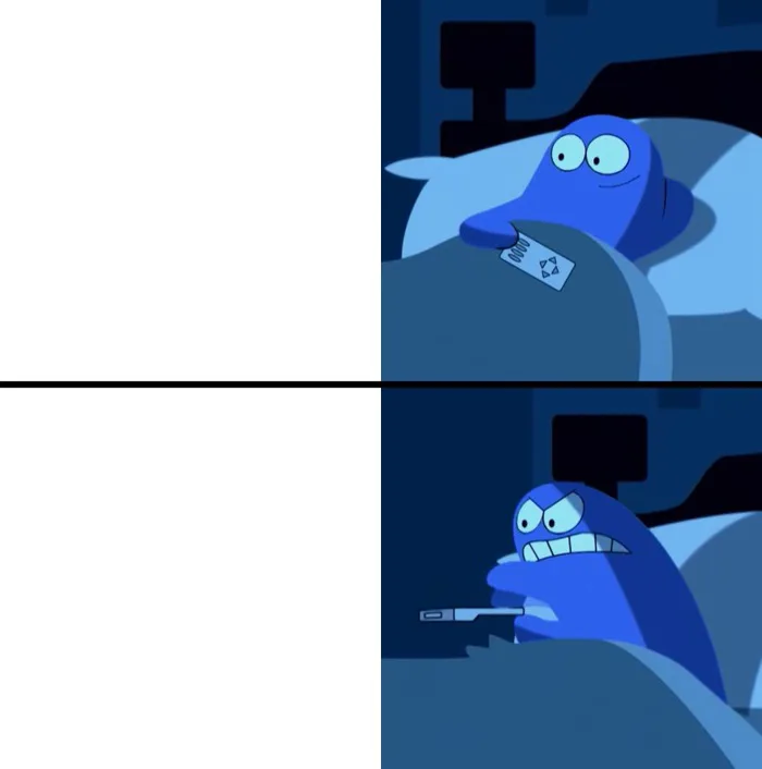 Bloo meme template | PSD Templates