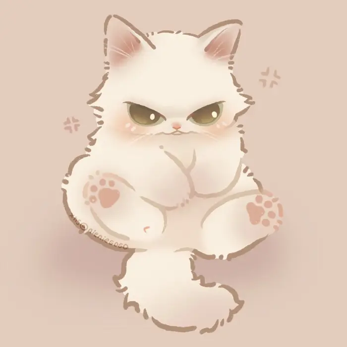 Những hình ảnh mèo chibi ngộ nghĩnh không thể bỏ qua