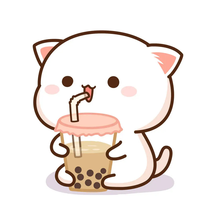 Mèo chibi mập mạp đáng yêu, ngộ nghĩnh