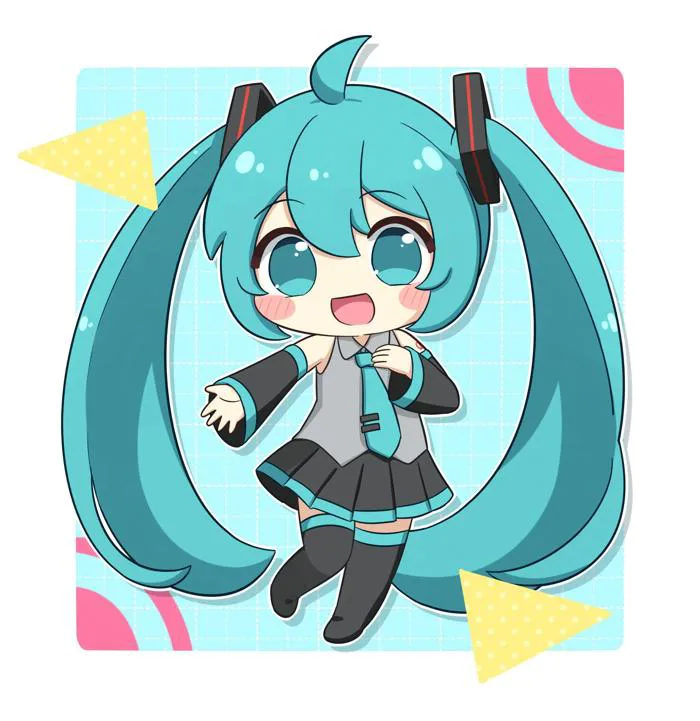 Miku chibi dễ thương : r/hatsune