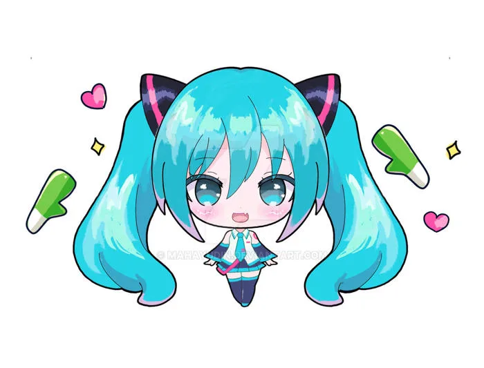 Fanart] Chibi Hatsune Miku Art by mahayudin on DeviantArt