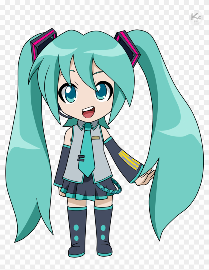 Miku Hatsune Chibi By Krizeii Miku Hatsune Chibi By - Hatsune Miku Chibi Png - Free Transparent PNG Clipart Images Download
