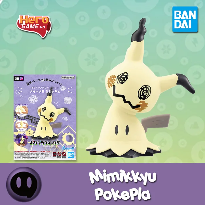 Mô hình lắp ráp Mimikyu Pokemon Plamo Collection - BANDAI PLA005