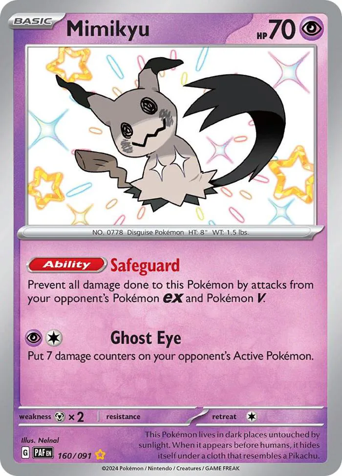 Mimikyu #160 Prices | Pokemon Paldean Fates | Pokemon Cards