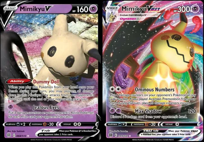 Mua Mimikyu V & Vmax 069/172 Brilliant Stars - Ultra Rare Pokemon Card Lot trên Amazon Mỹ chính hãng 2026 | Fado