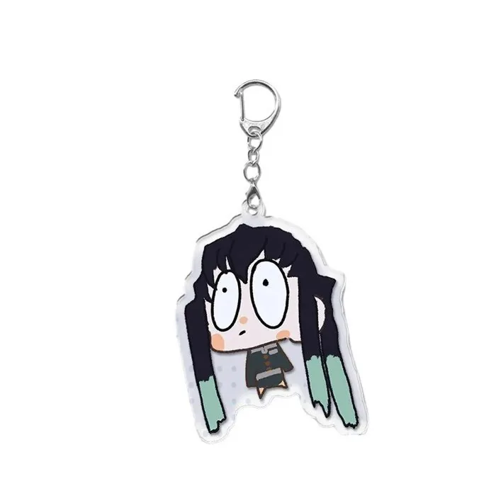 Móc khóa Anime Thanh Gươm Diệt Quỷ Kimetsu no Yaiba Muichiro Tokito mica acrylic chibi dễ thương trang trí balo quà tặng