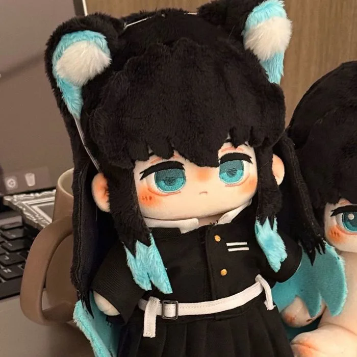 💥Kimetsu no Yaiba phụ kiện💥Tokito Muichiro búp bê bông 20cm chibi hàng sẵn quà tặng fan có Tanjiro
