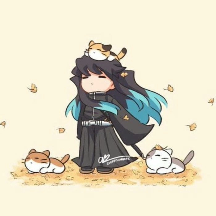 Ảnh Muichirou chibi đáng yêu dành cho mọi tín đồ anime