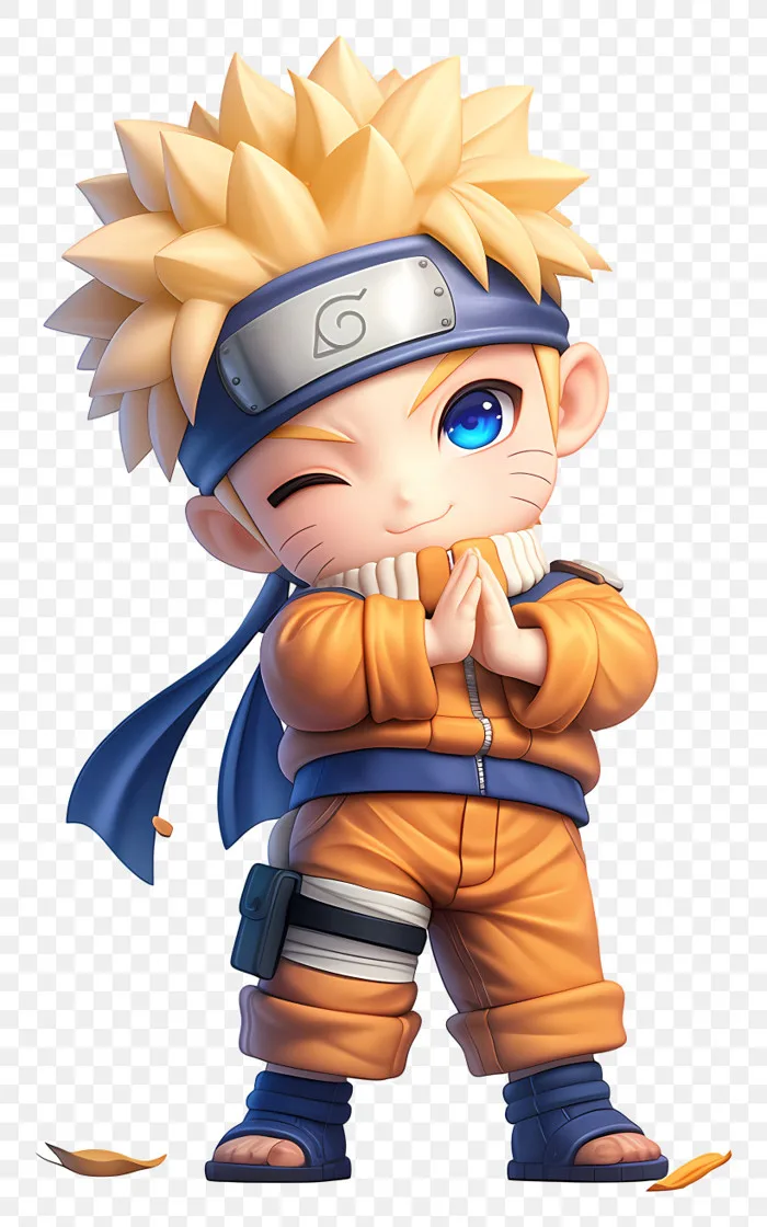 3d Cute Naruto - Chibi Anime Character PNG