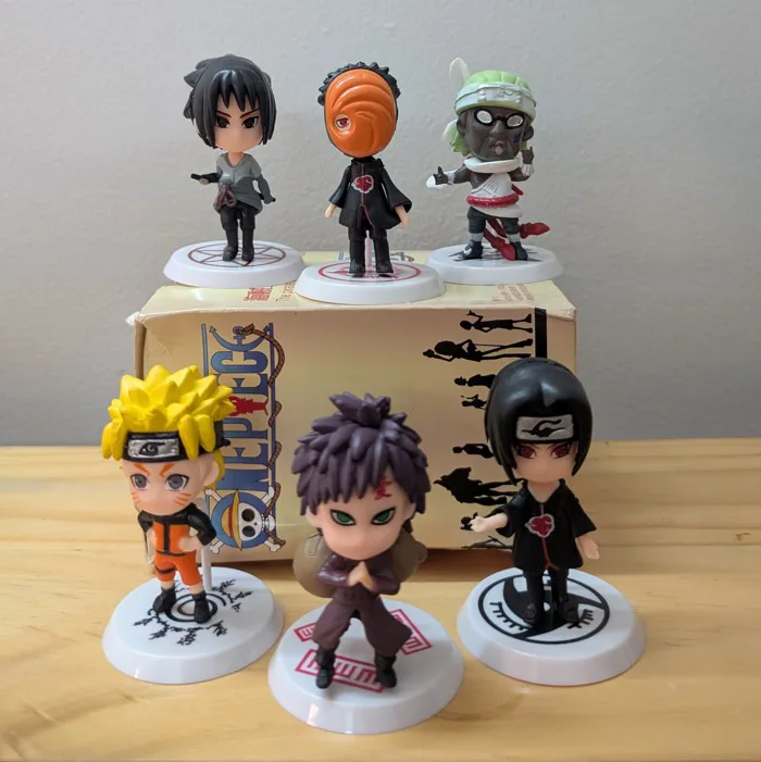 Bộ Mô Hình 6 nhân vật ChiBi Anime Naruto siêu Cute