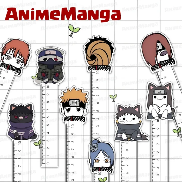 Thước Kẻ Naruto Cute Chibi Trong suốt dễ nhìn