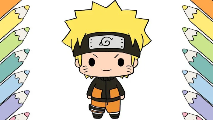 How to Draw CHIBI NARUTO UZUMAKI Easy for Kids step by step