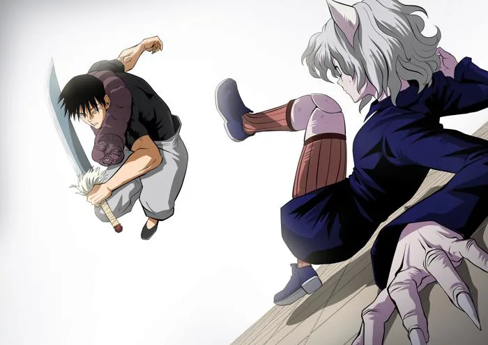 Toji đấu với Neferpitou (Yêu cầu từ @cpasDryNa) : r/HunterXHunter