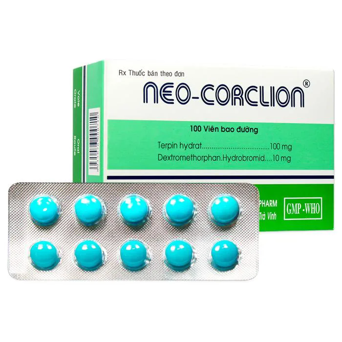 Neo-Corclion 100mg: Thuốc trị ho khan, long đờm, ho mãn tính