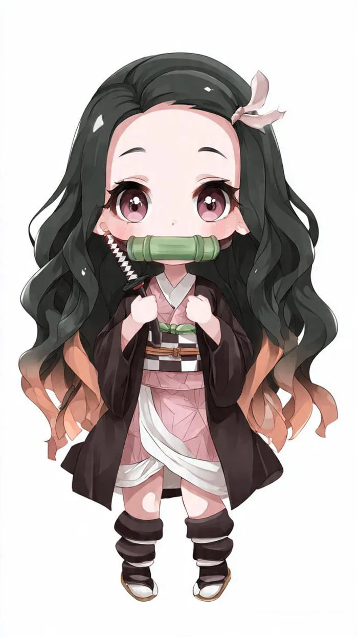 Demon slayer nezuko chibi cute 4k wallpaper Demon slayer nezuko chibi cute 4k wallpaper