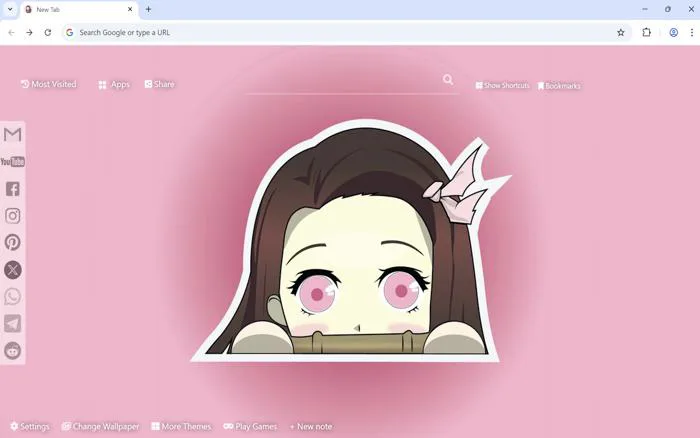 Demon Slayer Nezuko Chibi Wallpaper New Tab - Cửa hàng Chrome trực tuyến Demon Slayer Nezuko Chibi Wallpaper New Tab - Cửa hàng Chrome trực tuyến