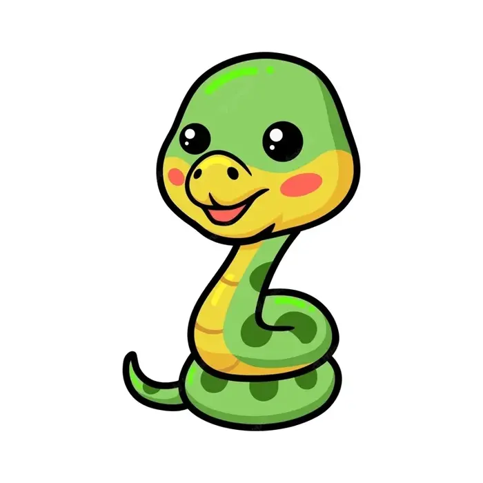 Tuyển chọn bộ ảnh rắn chibi dễ thương cute đáng yêu