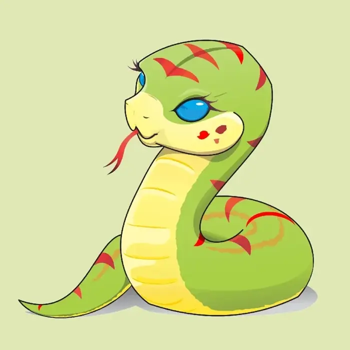 Ảnh rắn chibi đẹp nhất hiện nay bạn không thể bỏ lỡ