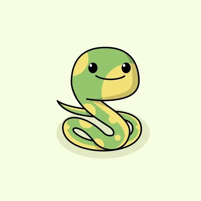 Tuyển chọn bộ ảnh rắn chibi dễ thương cute đáng yêu
