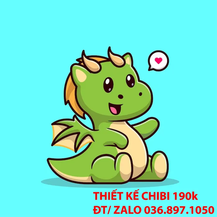 MẪU THIẾT KẾ LOGO CHIBI CON RỒNG