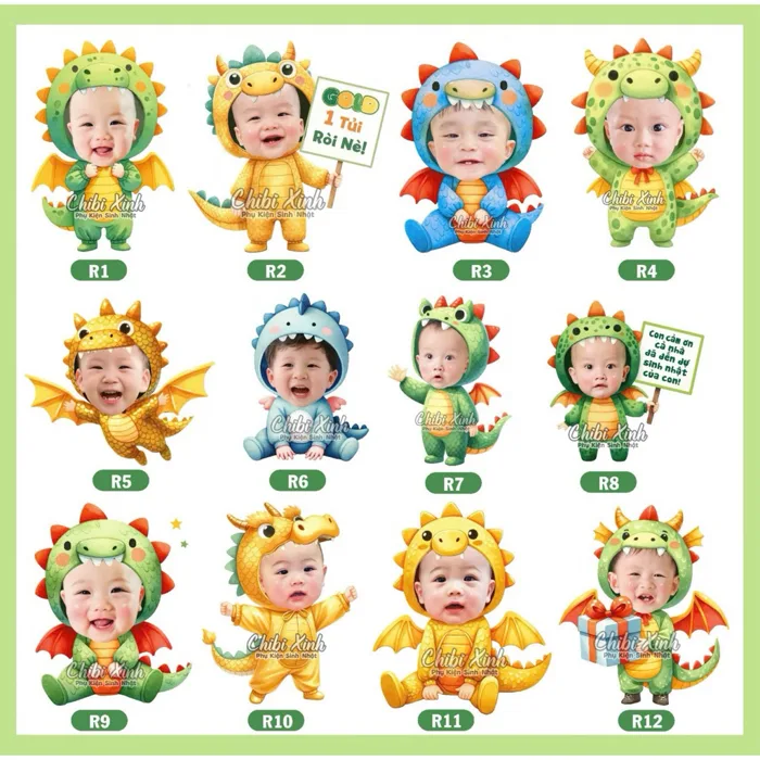 chibi rồng sinh nhật bé trai | Shopee Việt Nam