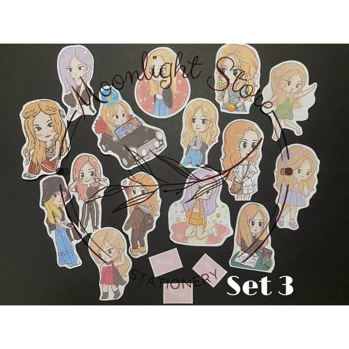Moonlight Store] Sticker Rose Blackpink chibi | Shopee Việt Nam