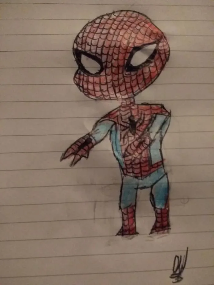 Spiderman chibi. Khá tự hào về nó :D : r/drawing