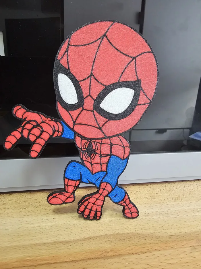 🦸‍♂️ Chibi Spiderman single and multicolor・ STL File for 3D printing・Cults