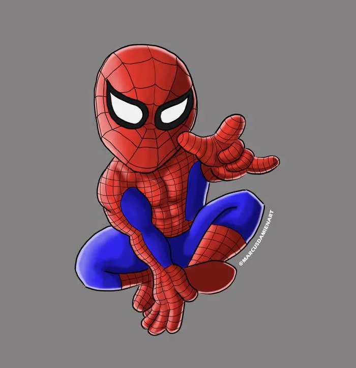 Fan art Chibi Spider-Man do mình vẽ. Vẽ xong hôm nay. : r/Marvel