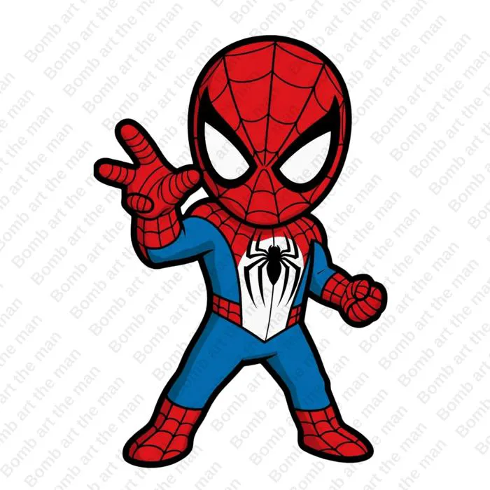 Spiderman Png, Spiderman Chibi Clipart, Transparent Design, Super Hero Png, Instant Download - Etsy