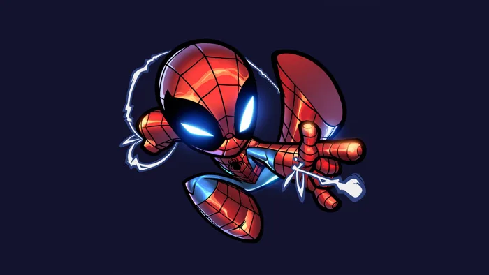 Chibi Spiderman Artwork Wallpaper,HD Superheroes Wallpapers,4k Wallpapers,Images,Backgrounds,Photos and Pictures