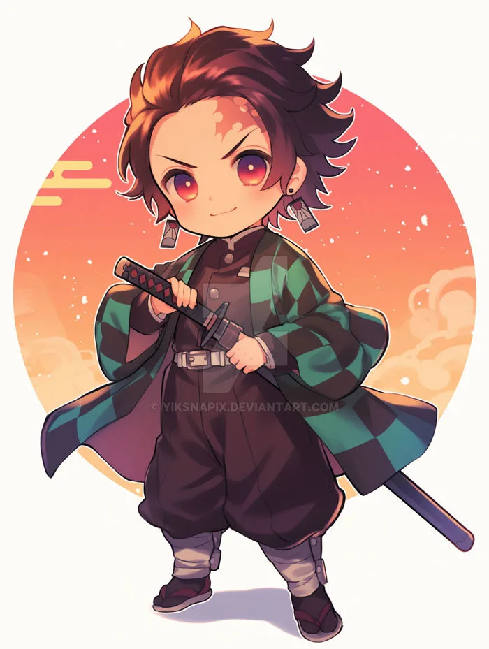 chibi tanjiro kamado by yiksnapix on DeviantArt chibi tanjiro kamado by yiksnapix on DeviantArt