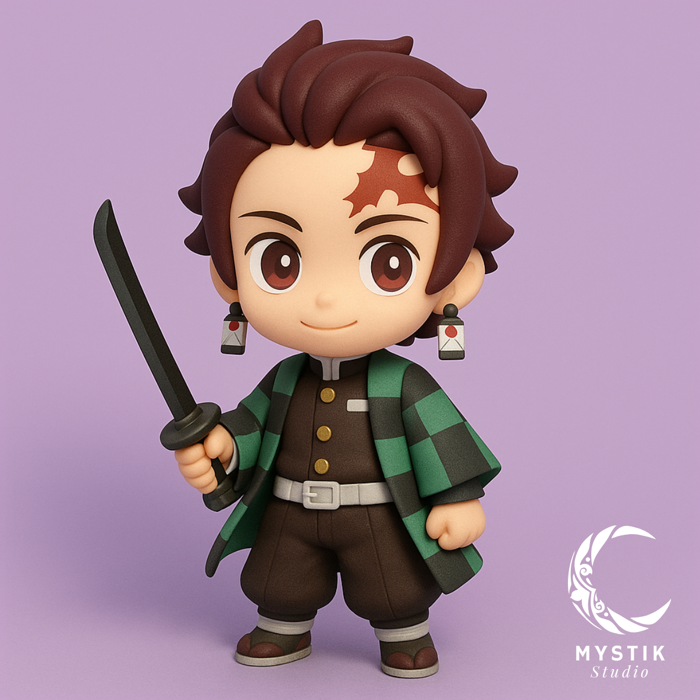 🐉 Tanjiro Kamado - Demon Slayer (Kimetsu no Yaiba) | Chibi Cartoon 3D Figure STL・ STL File for 3D printing・Cults 🐉 Tanjiro Kamado - Demon Slayer (Kimetsu no Yaiba) | Chibi Cartoon 3D Figure STL・ STL File for 3D printing・Cults